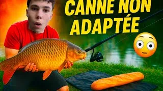 Miniature : J’ai voulu tester ma canne à leurre sur une carpe… erreur ou réussite ? 😱 PÊCHE AU PAIN 