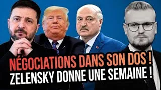 Miniature : Zelensky menace la Biélorussie, Trump réclame 350 milliards $ à l’UE : des négociations secrètes !