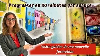 Miniature : Ma nouvelle formation aquarelle : cours et tutos de moins de 30 minutes