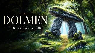 Miniature : Peindre une forêt avec un dolmen | démonstration Peinture acrylique