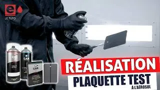 Miniature : Réalisation d'une PLAQUETTE TEST de peinture à l'aérosol
