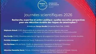 Miniature : Recherche, expertise, action publique: perspectives de réduction durable des risques de catastrophes