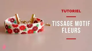 Miniature : Comment faire un bracelet Miyuki au métier à tisser (motif fleurs)