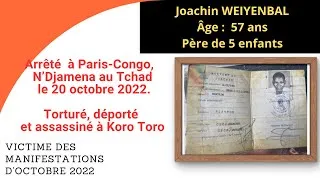 Miniature : Tchad : Album des Victimes de massacres des manifestations d'octobre 2022- Joachin WEIYENBAL