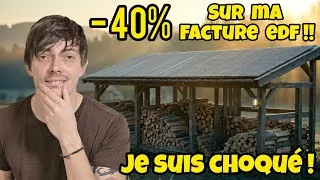 Miniature : Je suis CHOQUÉ ma facture d'électricité a diminué d'un TIERS !! L'ABRI A BOIS SOLAIRE #zendure 