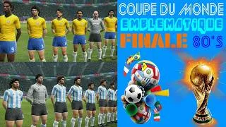 Miniature : | FINALE | BRÉSIL / ARGENTINE | COUPE DU MONDE EMBLEMATIQUE 80's  | PATCH PES 2013 | PS3 |