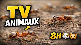 Miniature : TV pour Chiens et Chats – Fourmis en Mouvement 🐶🐱 | Vidéo Stimulante & Relaxante 8H 🐜