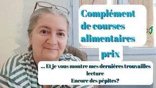 Miniature : 24 juillet . Complément de courses et lectures . #retourdecourses #lecture #pépites 