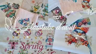 Miniature : Flosstube ! Avril en fil, des petites croix qui défilent !🪡💕🧵 #flosstube #crossstitch #pointdecroix