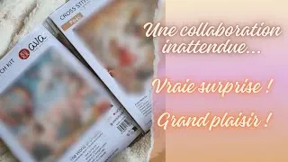 Miniature : Une collaboration inattendue... vraie surprise ! Grand plaisir !🧵🪡💖 #flosstube