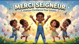 Miniature : ❤️ Merci Jésus | Merci Seigneur | Chanson Chrétienne pour Enfants