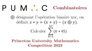 Miniature : XOR, c'est autre chose qu’une simple opération binaire – PUMaC 2023