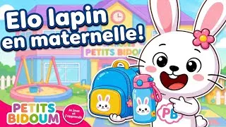 Miniature : C'est la Rentrée des classes pour Elo Lapin🎒 - Comptine et jeu école maternelle |Petits bidoum