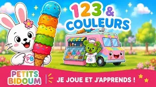 Miniature : Apprendre les Couleurs avec Elo lapin et le Camion de Glace | Comptine Bébé| Petits bidoum