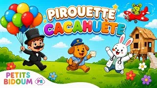 Miniature : Pirouette cacahuète 🎶 Comptine bébé avec paroles | Les Petits Bidoums