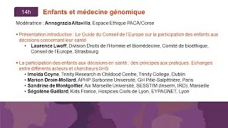Miniature : Rencontres SHS et médecine génomique 2025 - Enfants et médecine génomique