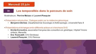Miniature : Rencontres SHS et médecine génomique 2025 - Les temporalités dans le parcours de soin