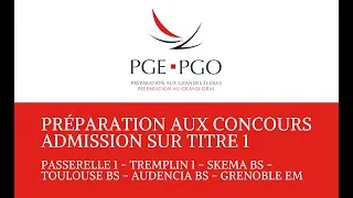 Miniature : Présentation des préparations aux concours des écoles de commerce AST1 - PGE PGO