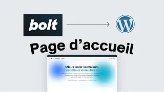 Miniature : Modifier la page d’accueil WordPress avec Bolt.new en moins de 3 minutes