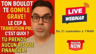 Miniature : Ton Boulot te gonfle grave !! Le CEP et Transition Pro, on parle de quoi ? 🤔