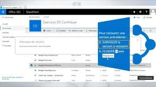 Miniature : RESTAURER UN DOCUMENT Sur SHAREPOINT (Formation e-learning)