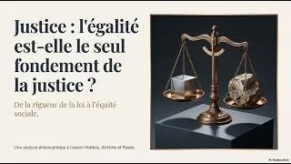 Miniature : Justice : l'égalité est-elle le seul fondement de la justice ?