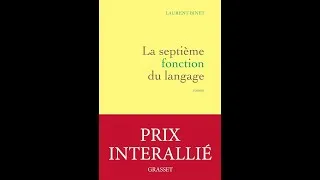 Miniature : La 7è fonction du langage, Laurent #Binet #booktube #vendredilecture #philo #langage #LaurentBinet