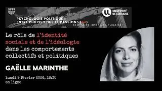 Miniature : Gaëlle Marinthe sur l’identité sociale dans les comportements collectifs, séminaire P4 #28