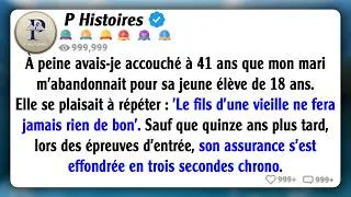 Miniature : Mon mari m'a quittée lorsque j'ai accouché à 41 ans et a épousé son élève de 18 ans. Mais 15 ans...