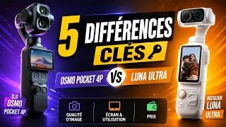 Miniature : Ce que tu dois savoir concernant la dji osmo pocket 4P et la insta360 luna ultra