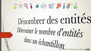 Miniature : 2nde - Dénombrer des entités - 2 - Déterminer le nombre d'entités dans un échantillon
