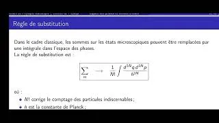 Miniature : Physique statistique partie 04 : Surface d'énergie constante et principe ergodique 