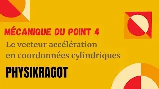 Miniature : Le vecteur accélération en coordonnées cylindriques.