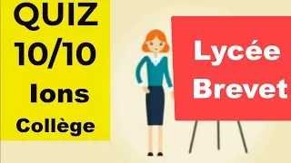 Miniature : QUIZ Ions👍 Révision Lycée 2de & Collège 4e-3e