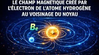 Miniature : Le champ magnétique 🧲 créé par l’électron de l’atome hydrogène au voisinage du noyau 🔥 