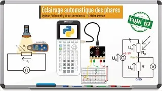 Miniature : Éclairage automatique des phares – Python / Micro:bit / TI-83 Premium CE