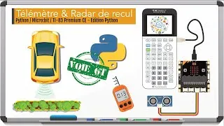 Miniature : Télémètre & radar de recul (Python / Micro:bit / TI-83 Premium CE)