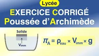 Miniature : La poussée d'Archimède | EXERCICE corrigé | Physique.