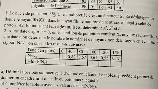 Miniature : SUJET SUSCEPTIBLE DE SORTIR AU PC BAC 2 2026 : Réaction nucléaire Terminale S (exercice corrigé)