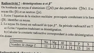 Miniature : Réaction nucléaire Terminale C, D, E exercice corrigé 