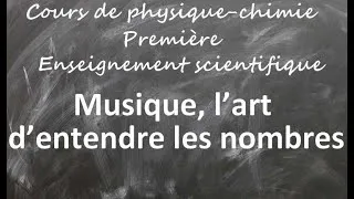 Miniature : Cours de physique-chimie enseignement scientifique 1ère: Musique, l’art d’entendre les nombres