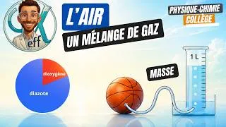 Miniature : 🌬️L’air : Un mélange de gaz🍃composition et masse d'1 litre physique chimie collège 6e 5e 4e 3e
