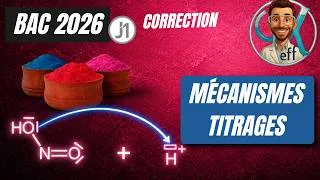 Miniature : 🎓Mécanisme réactionnel– titrage Bac 2026 J1 📝 5/5  Exercice n°3 Terminale Spécialité Physique Chimie