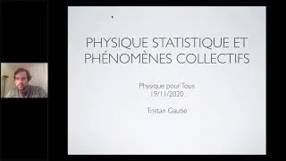 Miniature : Cours 7 : Physique statistique et phénomènes collectifs