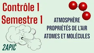 Miniature : contrôle 1 semestre 1 physique chimie 2 année collège