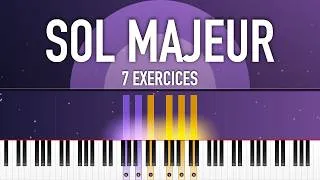 Miniature : Gamme de sol majeur au piano : 7 exercices pour la travailler.