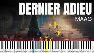 Miniature : Dernier adieu - MAAG (PIANO TUTO) #pianotutorial