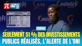 Miniature : Sénégal : seulement 51 % des investissements publics réalisés, l’alerte de l’ONI