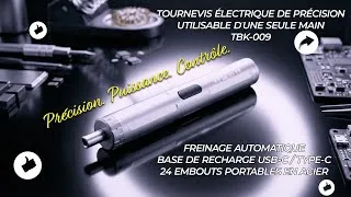 Miniature : TBK BK-009 – Tournevis Électrique Intelligent | Frein Automatique, 24 Embouts S2 | Pieces2Mobile