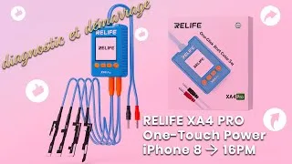 Miniature : RELIFE XA4 Pro – Câble One-Touch Power iPhone 8 à 16 Pro Max Démarrage, Diagnostic & Test Carte Mère